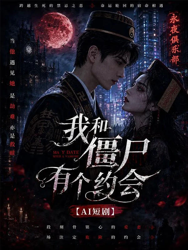 我和僵尸有个约会 僵尸美女亲密 ai短剧 僵尸情欲故事 约会缠绵 海报